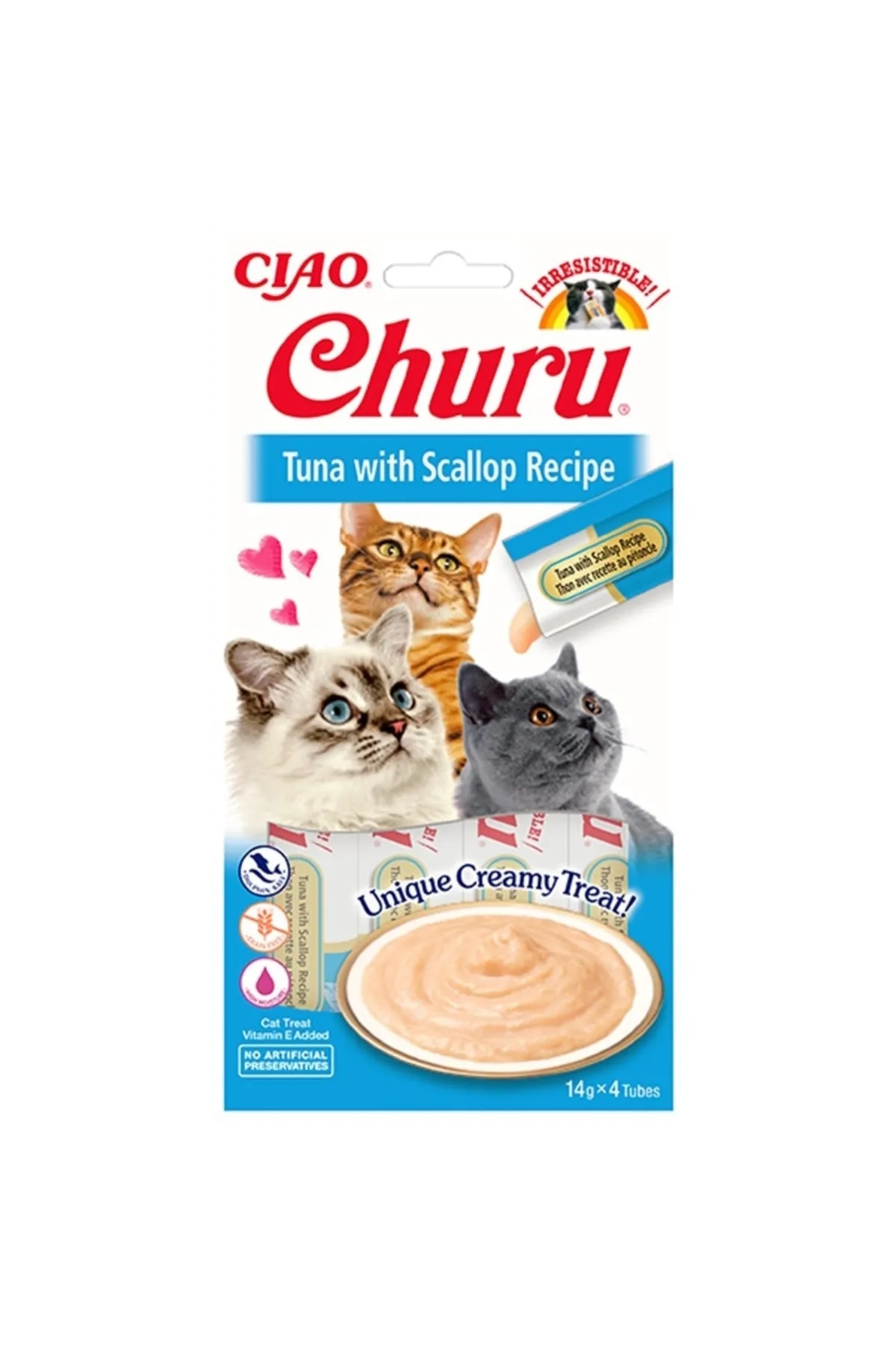 Ciao%20Churu%20Cream%20Ton%20Balıklı%20Ve%20Deniz%20Taraklı%20Kedi%20Ödül%20Kreması%204%20X%2014%20Gr
