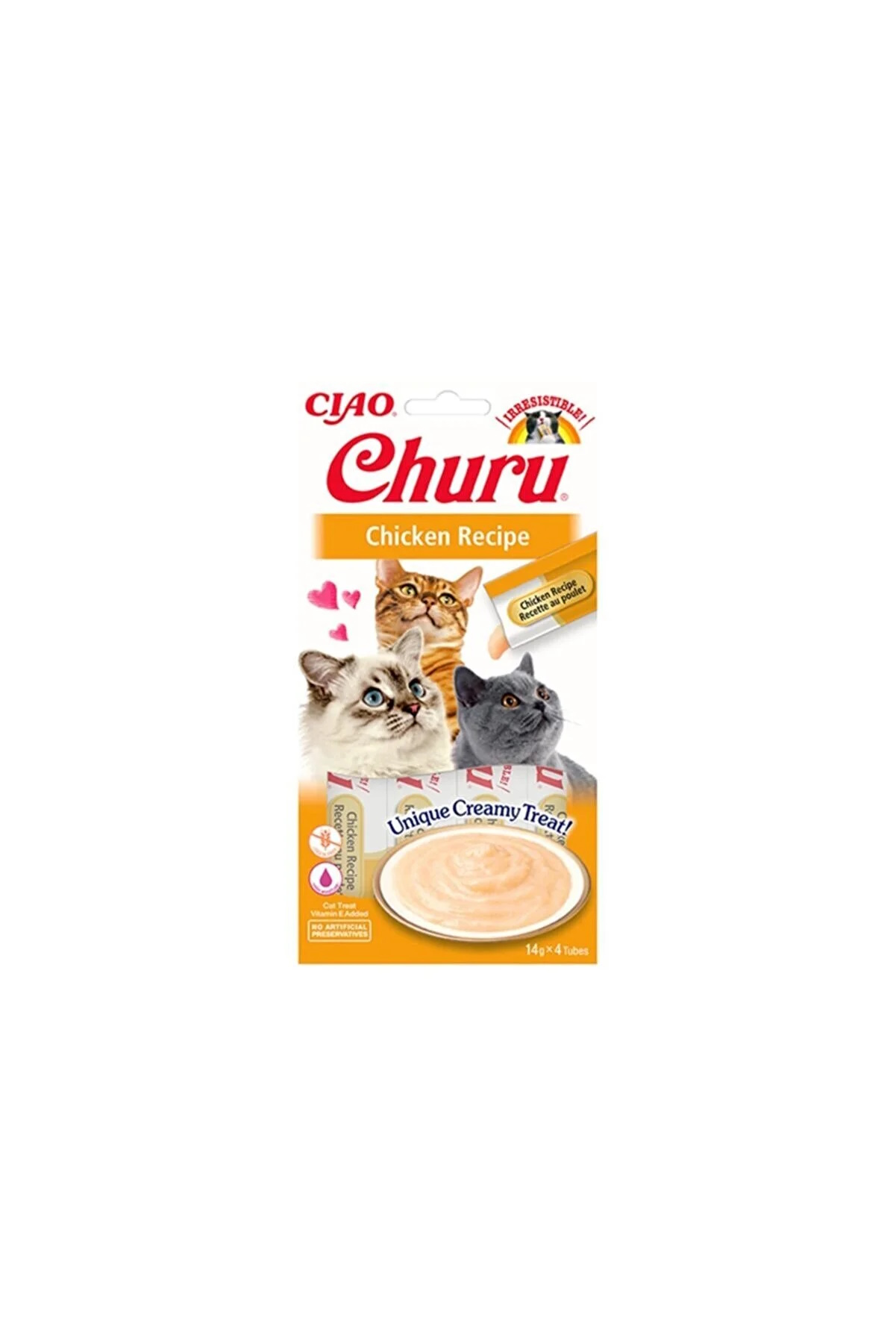 Ciao%20Churu%20Cream%20Tavuklu%20Kedi%20Ödül%20Kreması%204%20x%2014%20gr