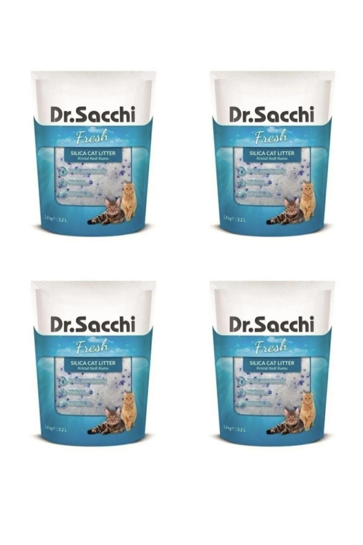 Dr.sacchi%20Silica%20Kedi%20Kumu%203,2%20Lt%20X4%20Adet