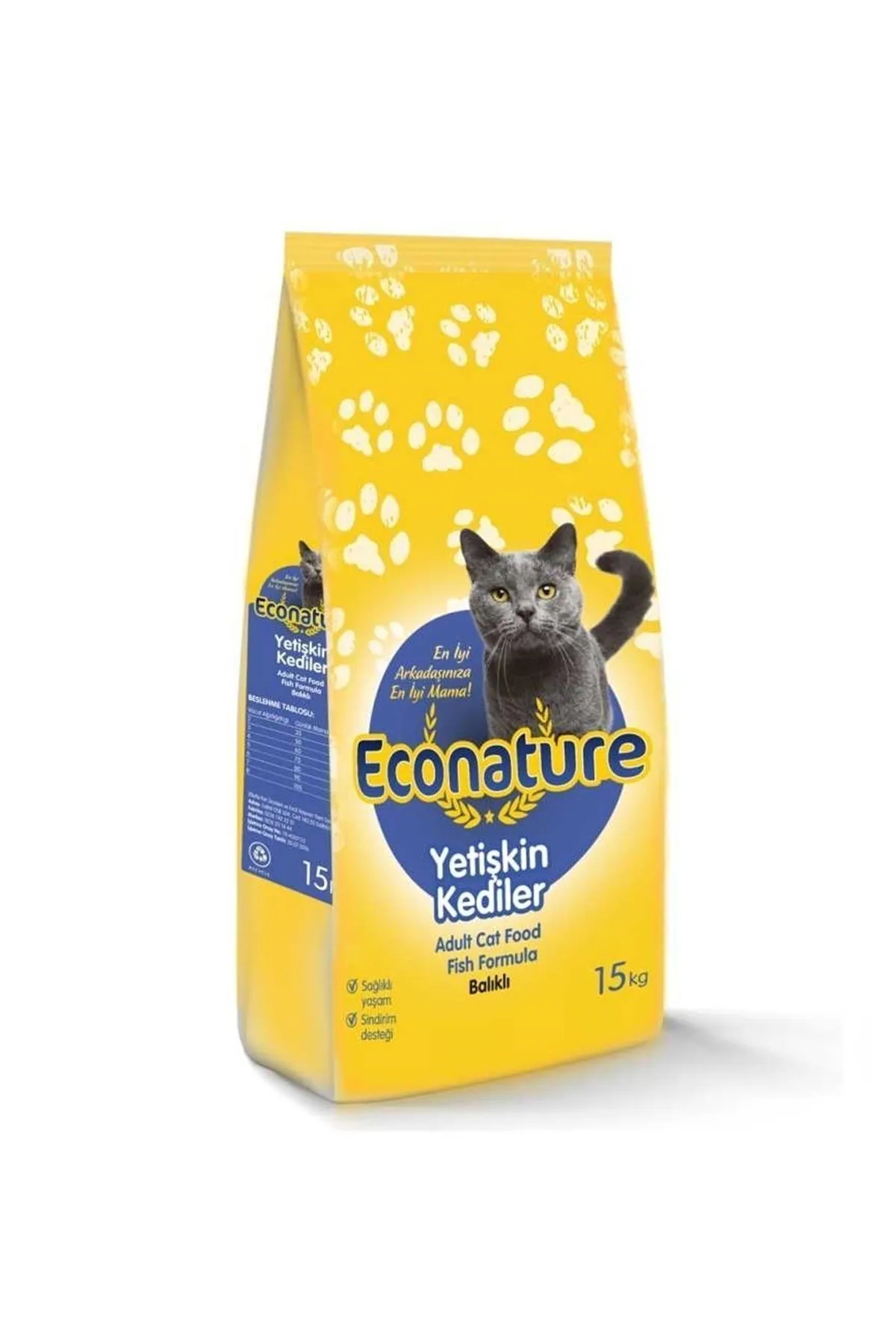 Econature%20Balıklı%20Yetişkin%20Kedi%20Maması%2015%20Kg%20TYC00622559334