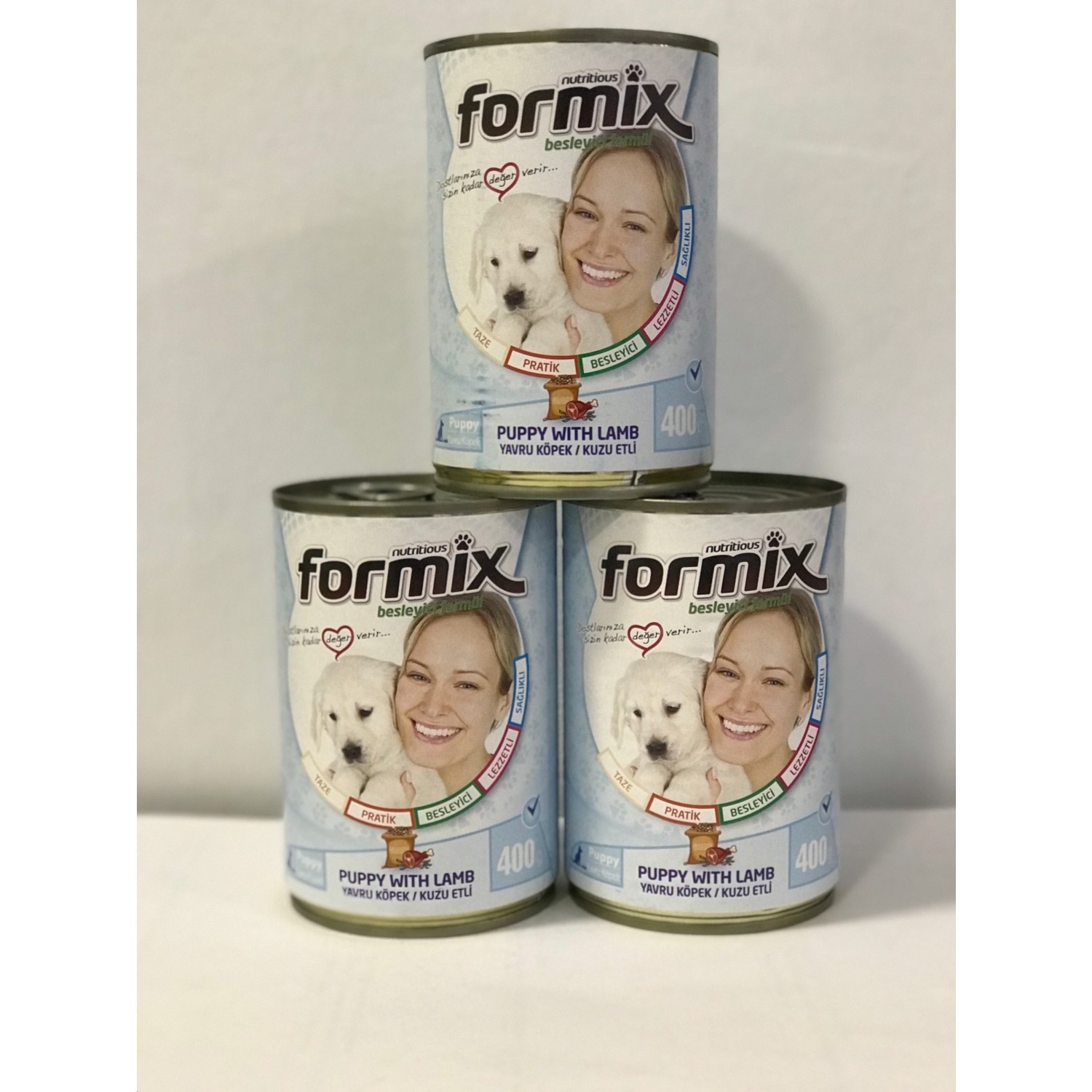 FORMİX%20Yavru%20Köpek%20Konserve%20Maması%20400%20gr%20x%203