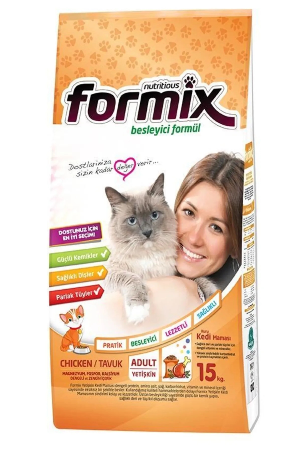 Formix%20Tavuklu%20Yetişkin%20Kedi%20Maması%2015%20Kg