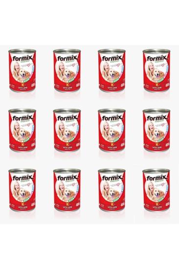 Formix Yetişkin Köpek Konserve Mama Kuzu Etli 400 Gr 12 Adet 1 Koli