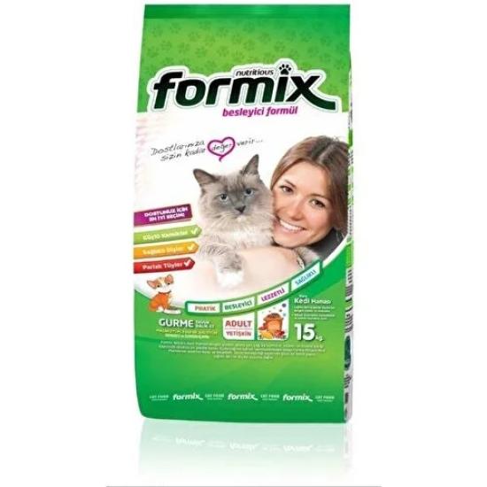 Formix 15 kg Besleyici Gurme Karışık Kedi Maması Renkli Taneli