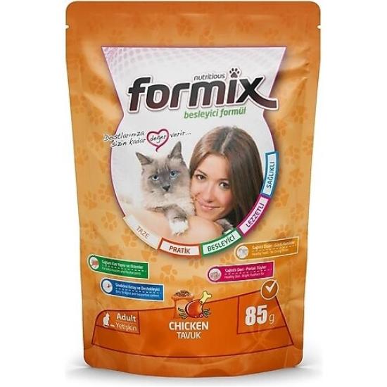 FORMİX Pouch Yetişkin Jöleli Kedi Konservesi 85 gr TAVUKLU(6ADET)
