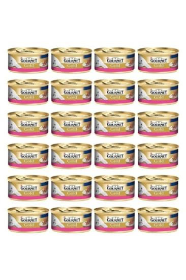 Gourmet Kıyılmış Sığır Etli Konserve Yetişkin Kedi Maması 24 X 85 G