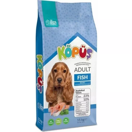 Köpüş Yetişkin Köpek Maması Balıklı 15 kg