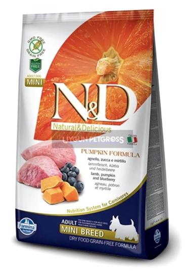 Farmina Nd Pumpkin Tahilsiz Balkabaklı Kuzu Etli Yaban Mersinli Küçük Irk Yetişkin Köpek Mamasi 2.5 Kg