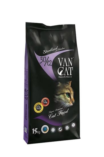 Vancat Tavuklu Kısırlaştırılmış 15 Kg Yetişkin Kuru Kedi Maması VAN5073