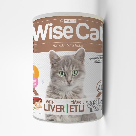 Wise Cat Ciğerli Yaş Kedi Konserve 24 Adet