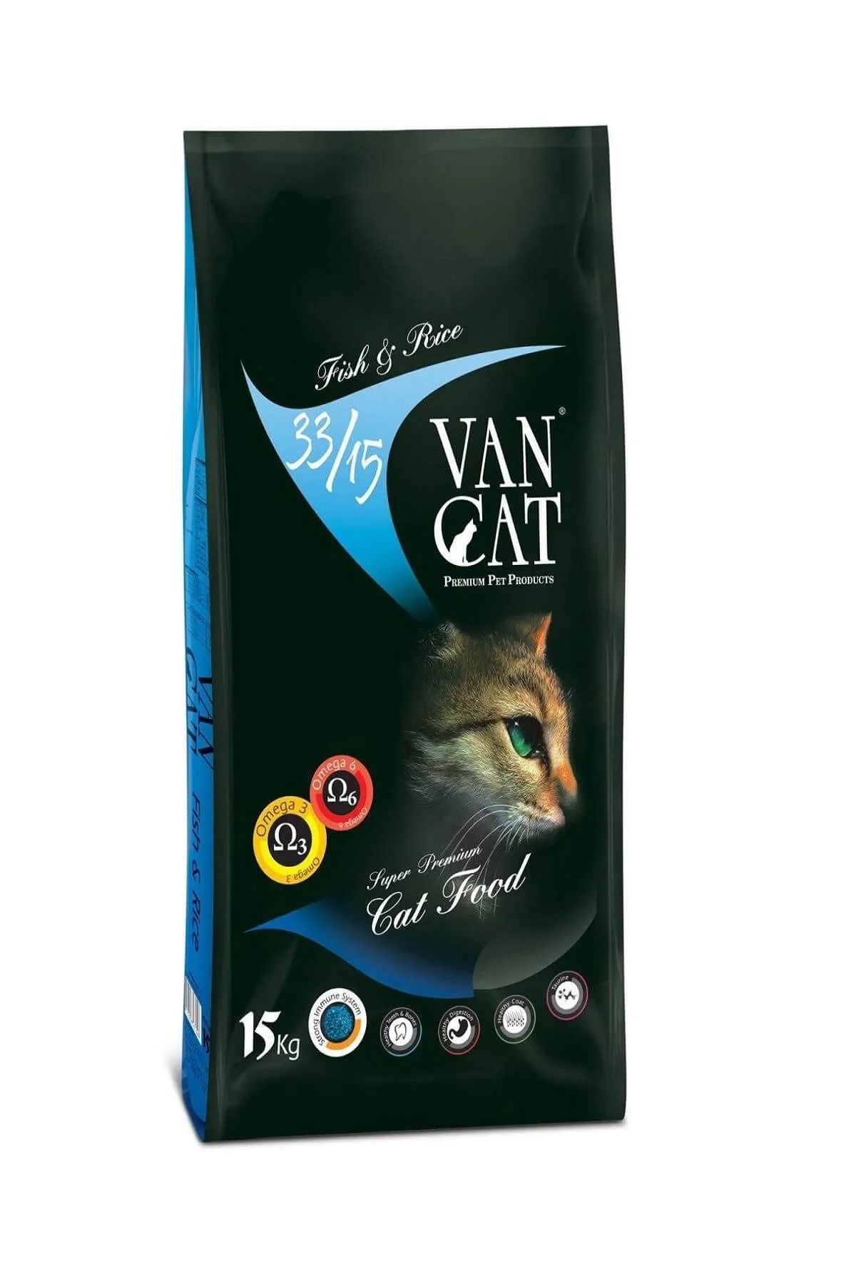 Vancat%20Balıklı%20Pirinçli%20Kedi%20Maması%20Yetişkin%2015%20Kg%208699245856157