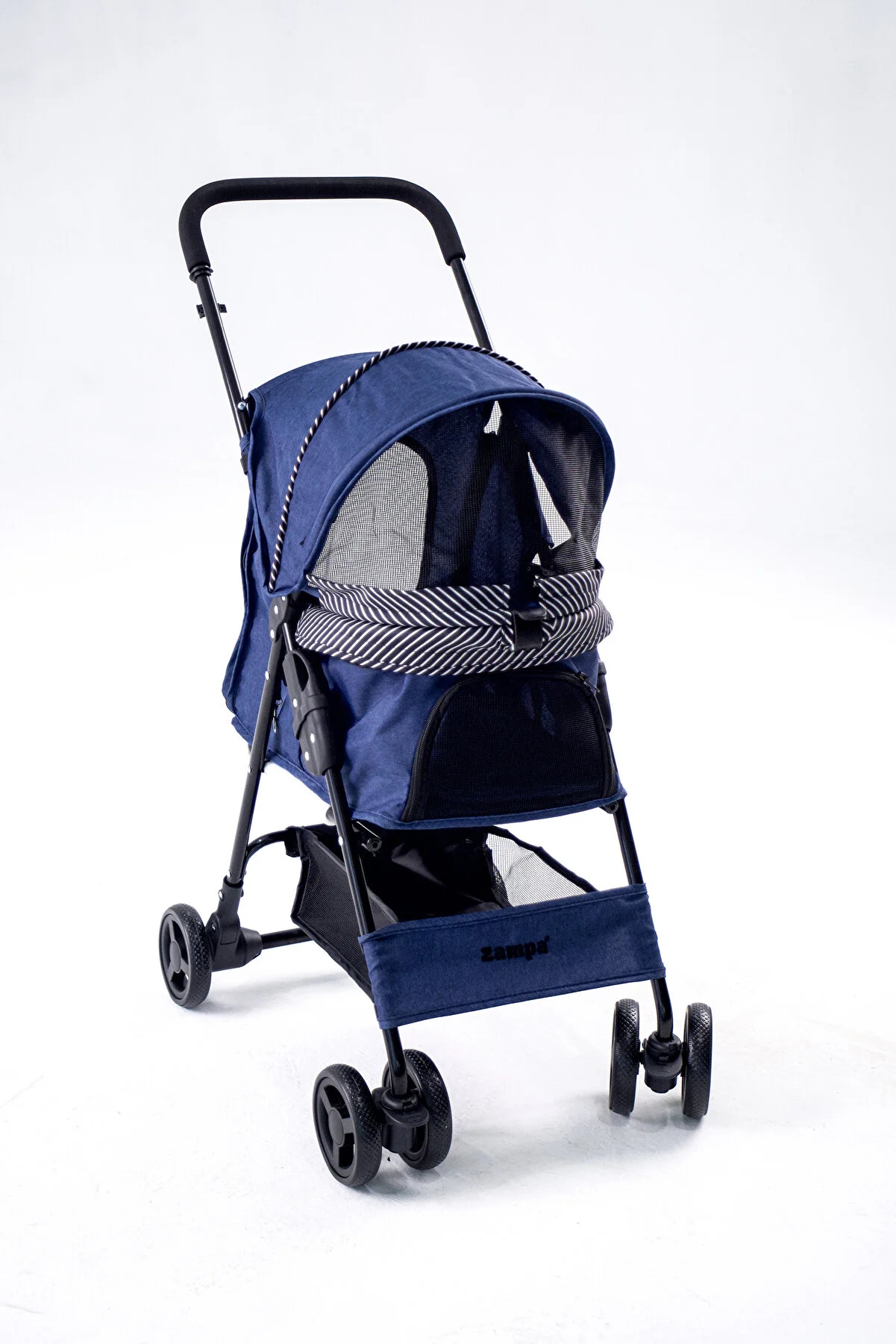 Zampa%20Showtime%20Kedi%20&%20Köpek%20Arabası%20Lacivert,%2042x69.5x88cm